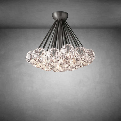Boulo De Cristal Glass Flushmount