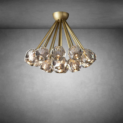 Boulo De Cristal Glass Flushmount