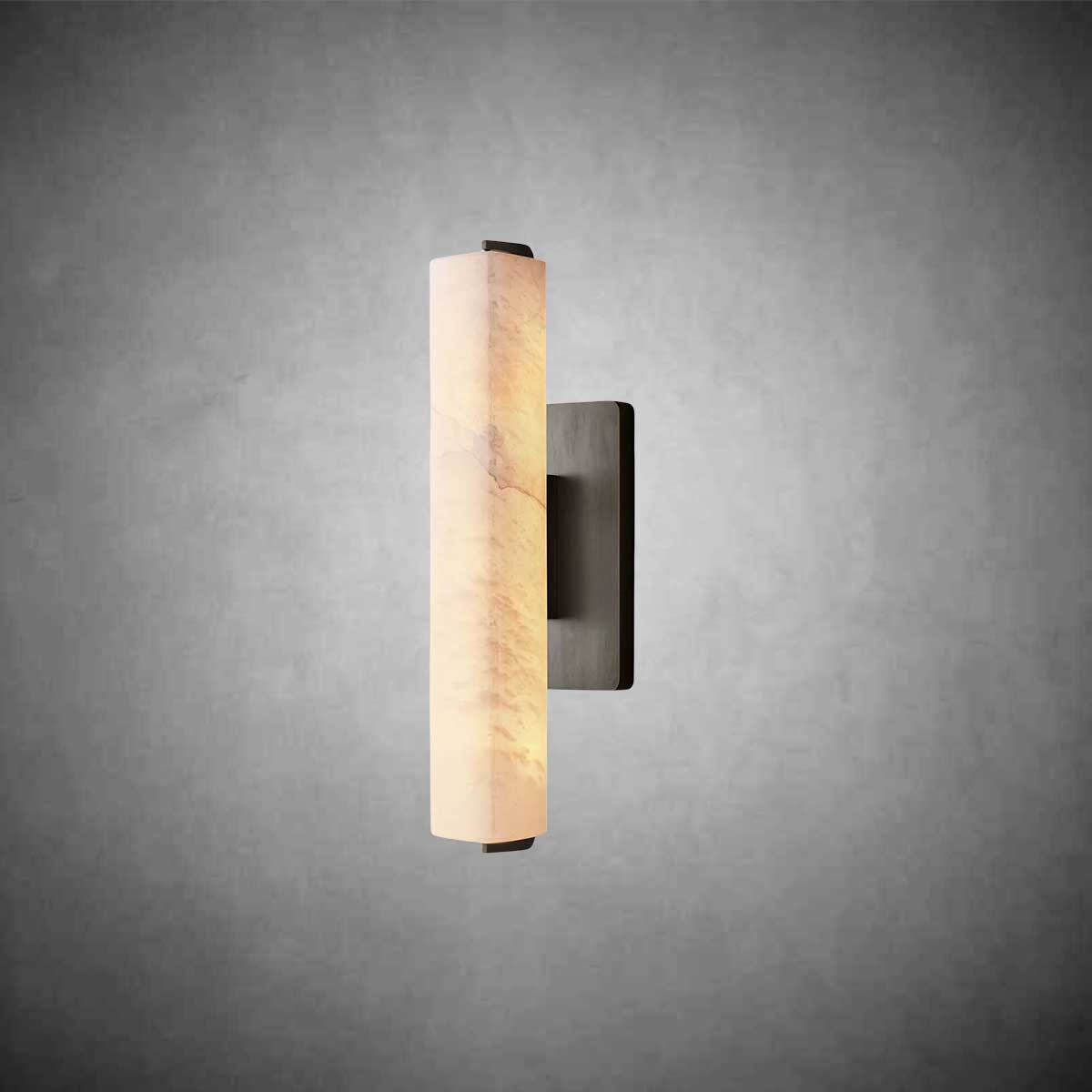 Audubom Alabaster Single Sconce