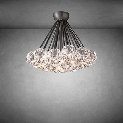 Boulo De Cristal Glass Flushmount