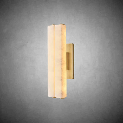 Audubom Alabaster Double Sconce