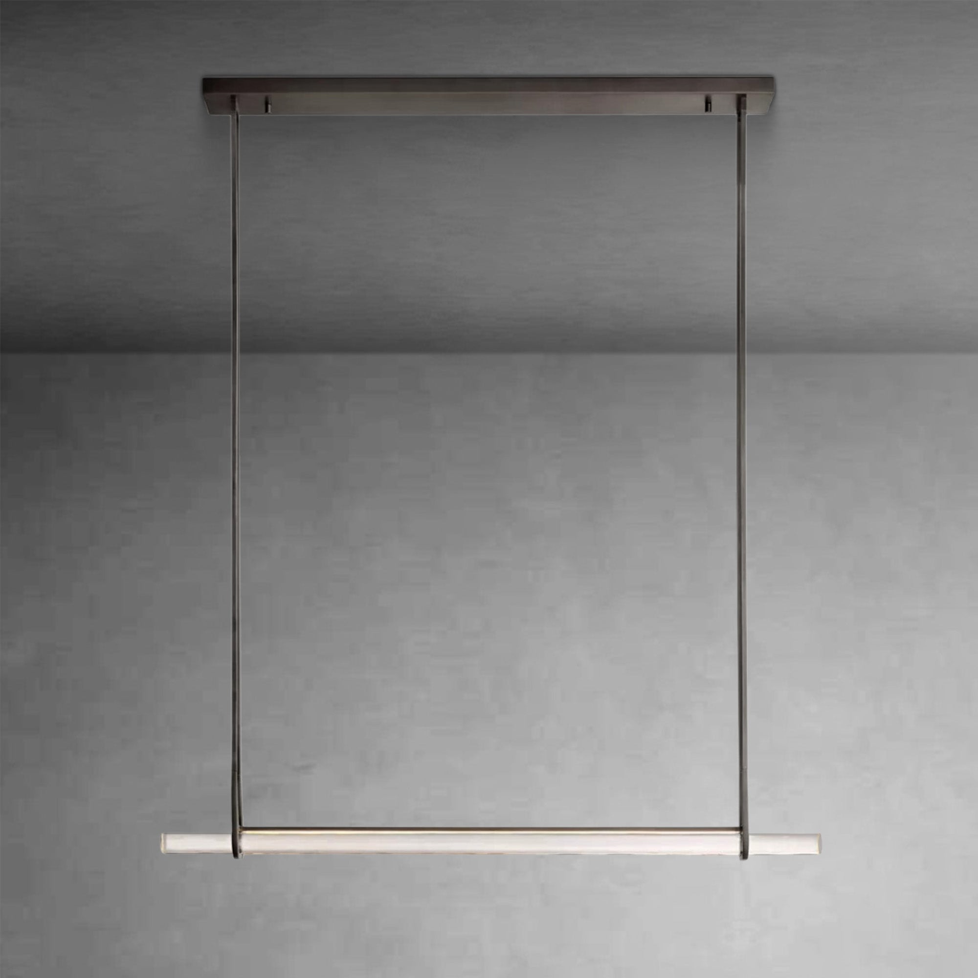 Audubom Crystal Single Bar Linear Chandelier
