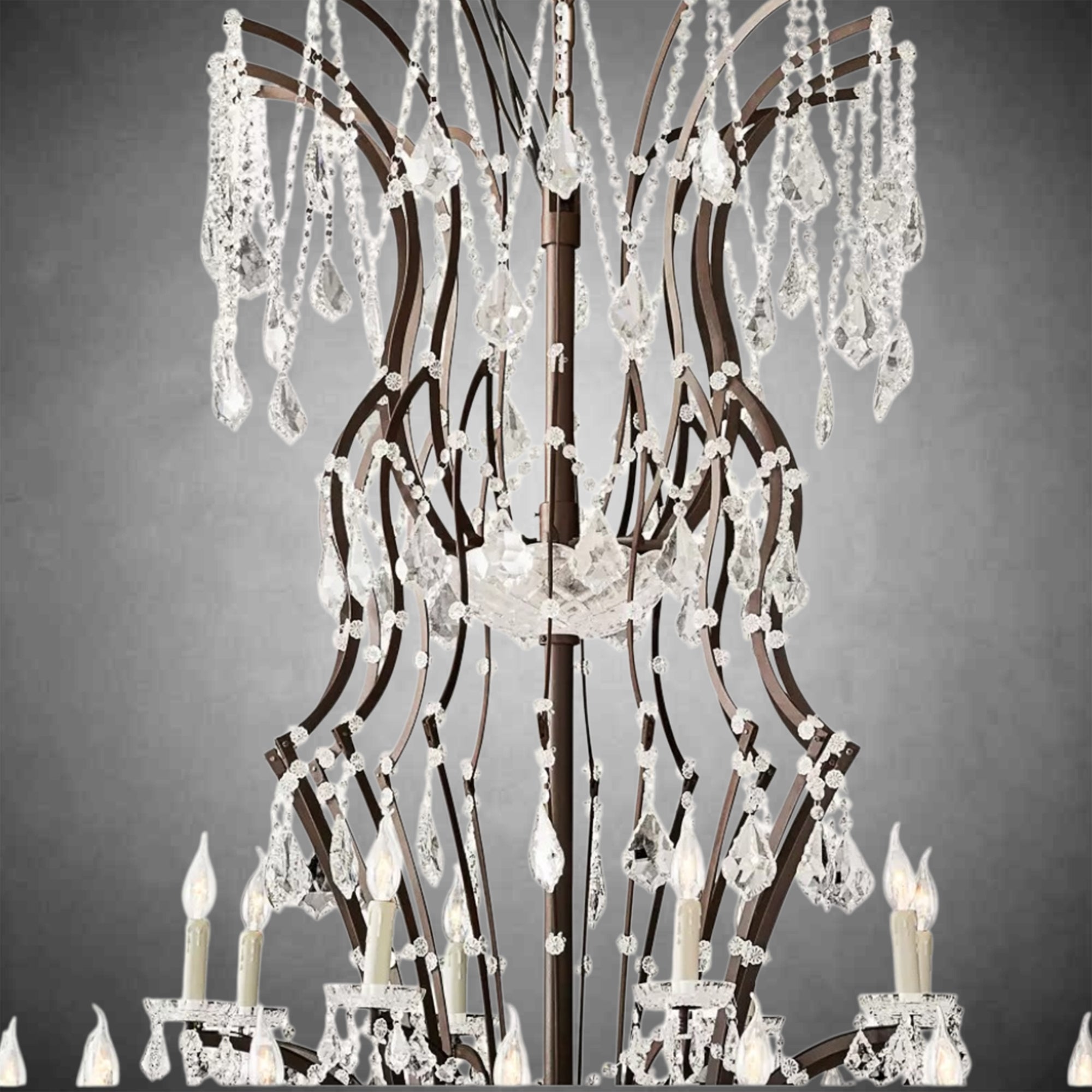Evan Crystal Round Chandelier