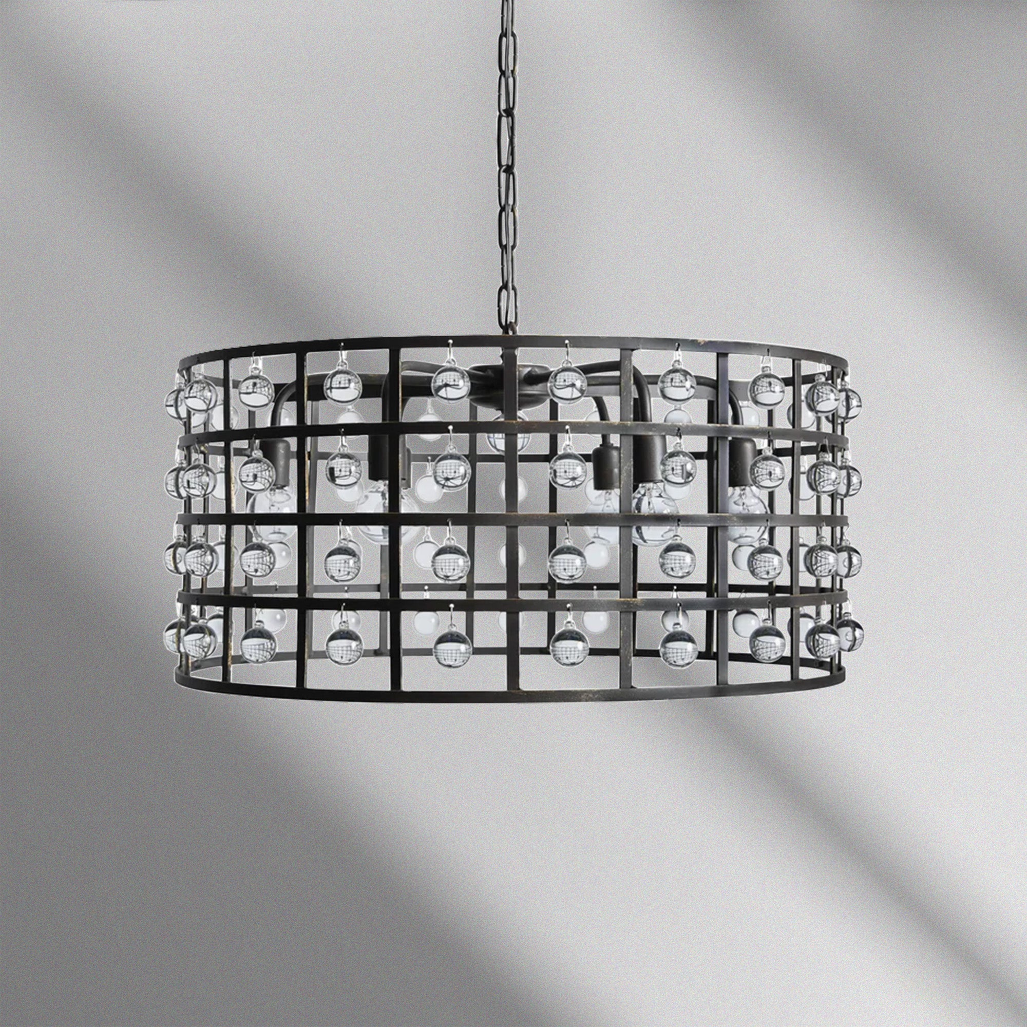 La Cage Round Chandelier 6" 8" 12"