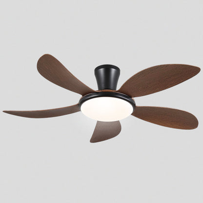 Modern LED Ceiling Fans Low Profile Ceiling Fans with Lights 6 Speeds 48"