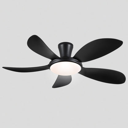 Modern LED Ceiling Fans Low Profile Ceiling Fans with Lights 6 Speeds 48"