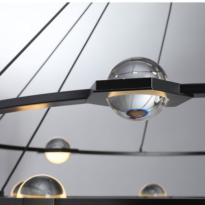 Planet 2-Tier Round Chandelier