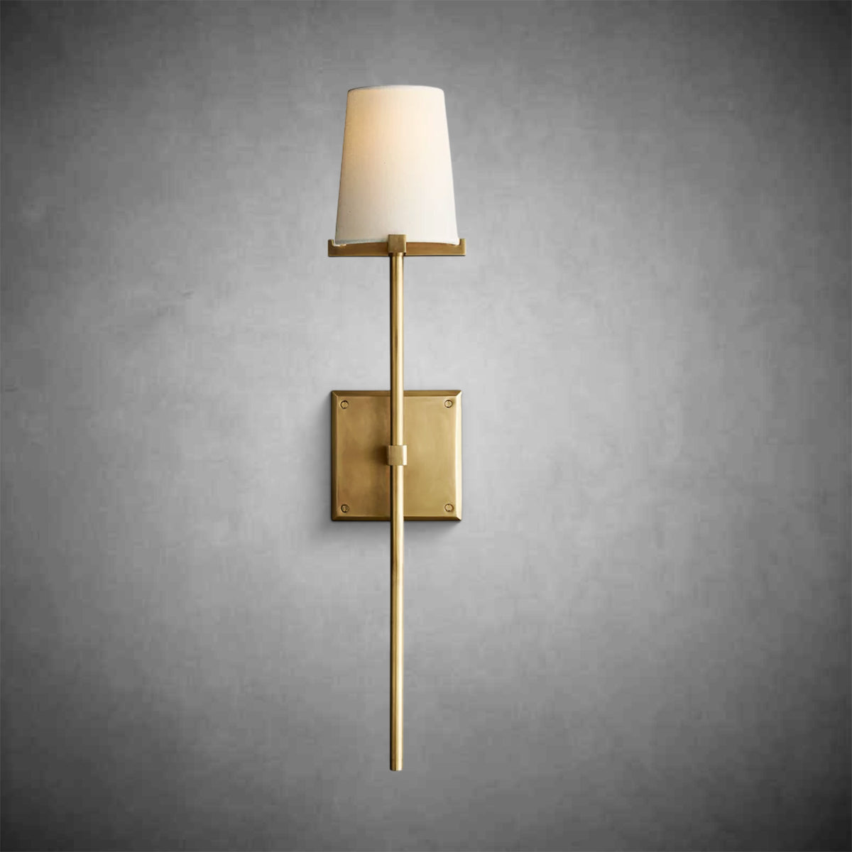 Joshua Fabric Shade Torch Sconce