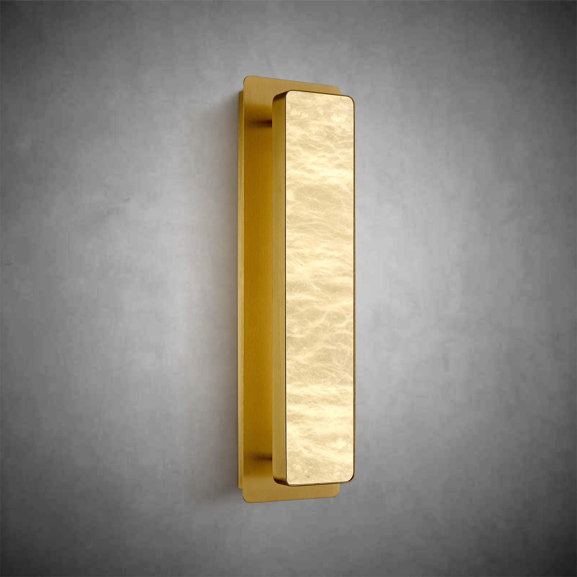 Alabaster Rectangular Bedside Lamp