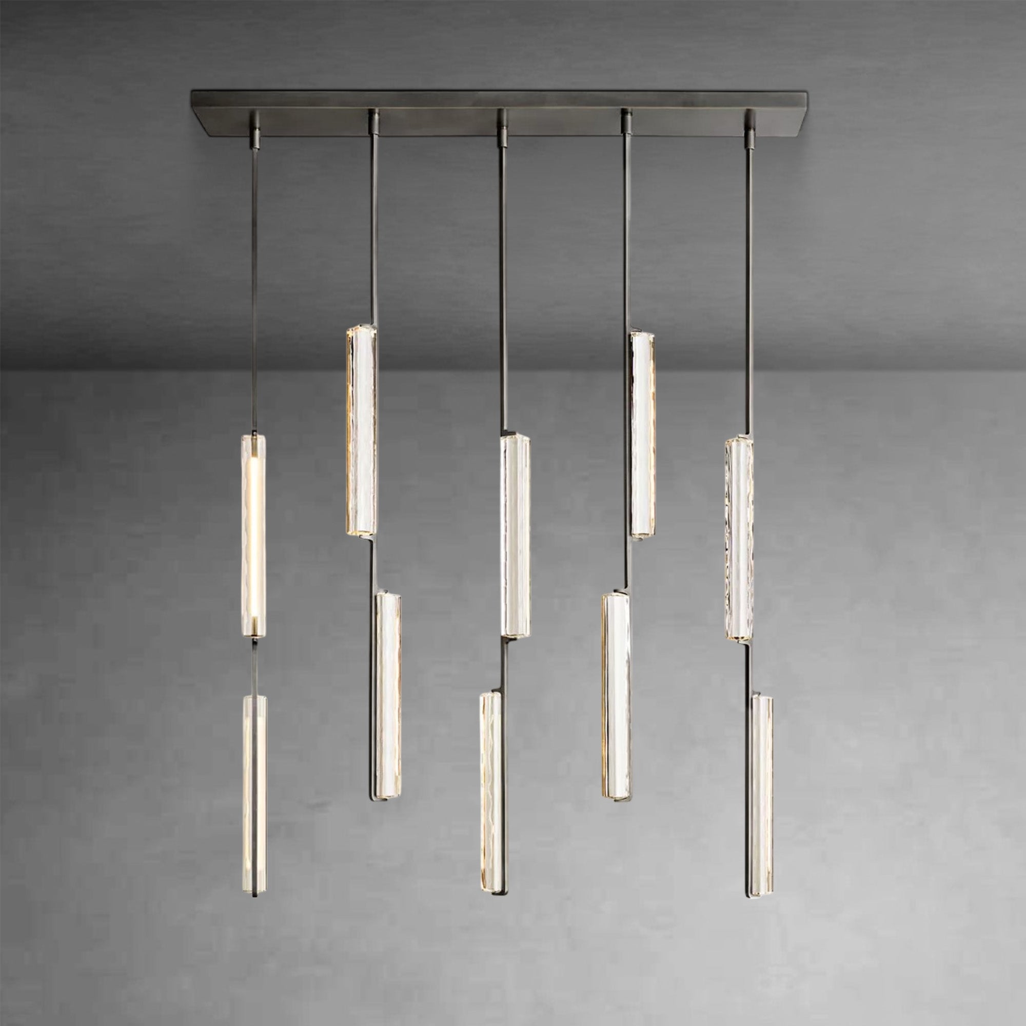 Audubom Crystal Linear Chandelier