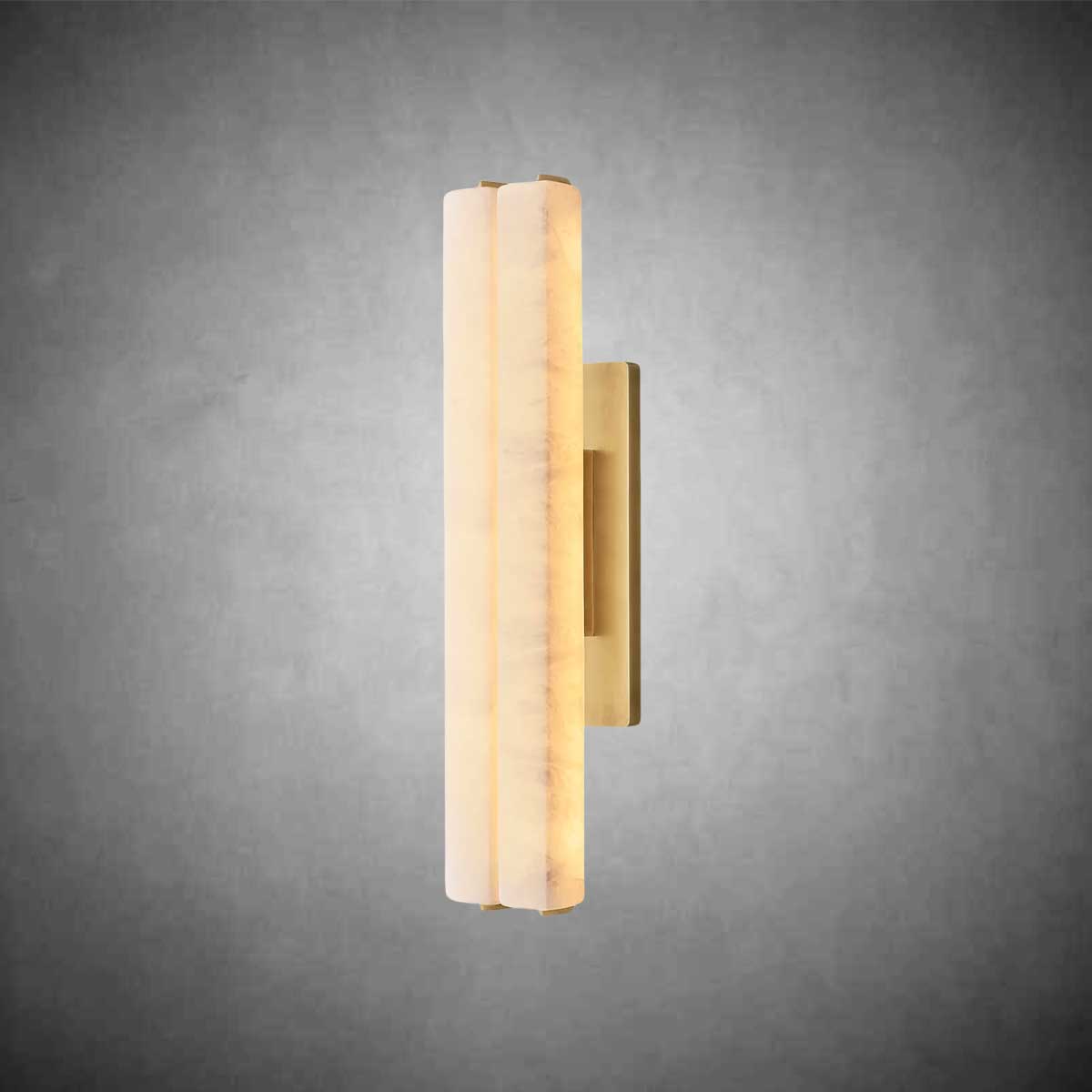 Audubom Alabaster Double Sconce