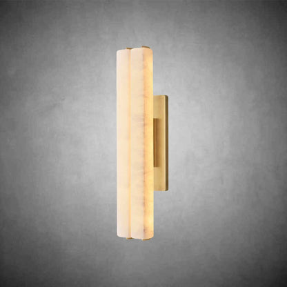 Audubom Alabaster Double Sconce