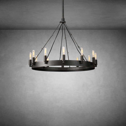 Dania Vintage Filament Round Chandelier