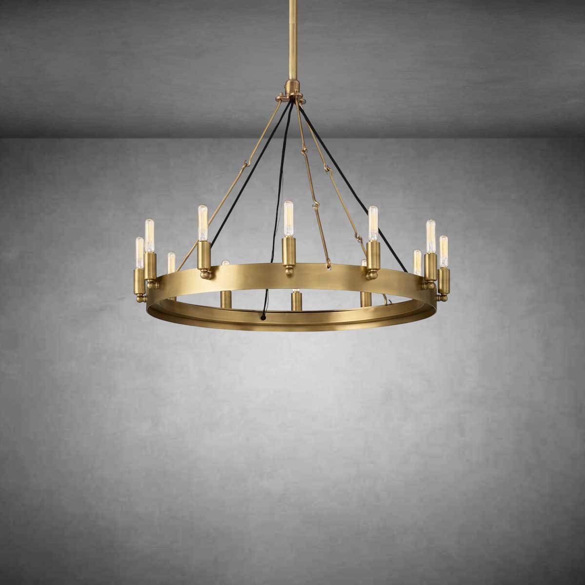 Dania Vintage Filament Round Chandelier