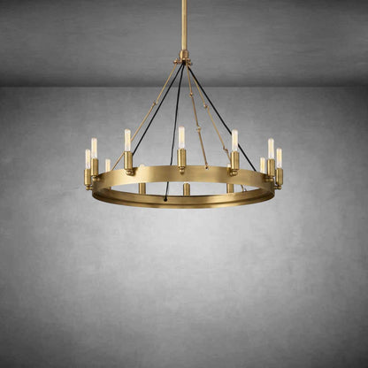 Dania Vintage Filament Round Chandelier