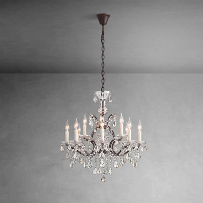 Evan Crystal Round Chandelier