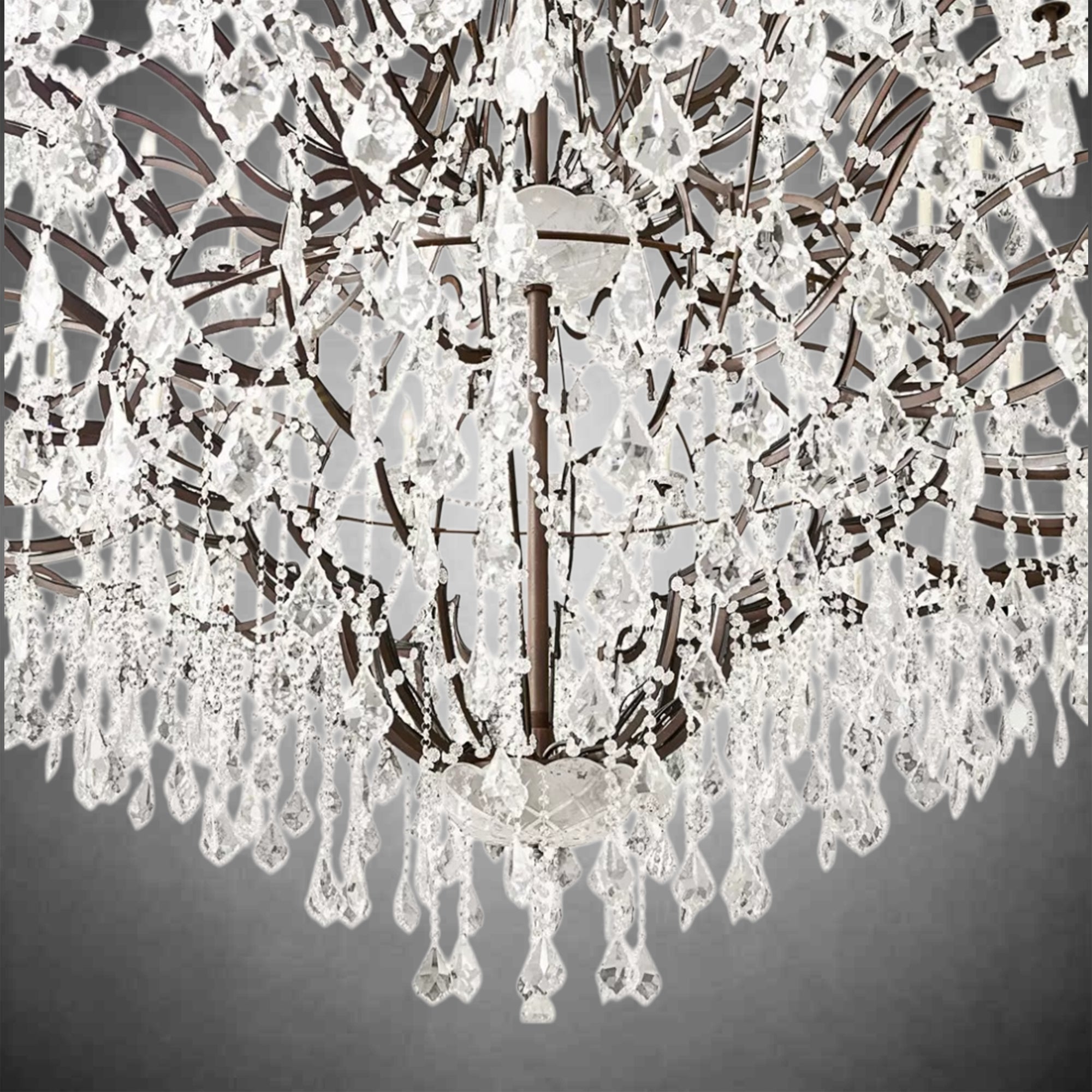 Evan Crystal Round Chandelier