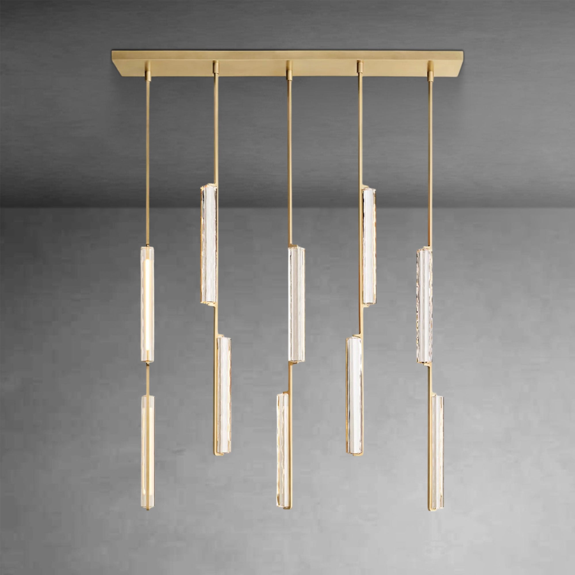 Audubom Crystal Linear Chandelier