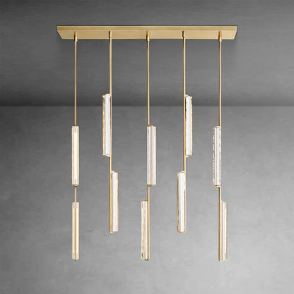 Audubom Crystal Linear Chandelier