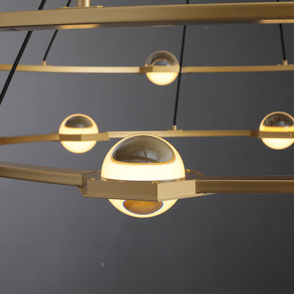 Planet Round Chandelier
