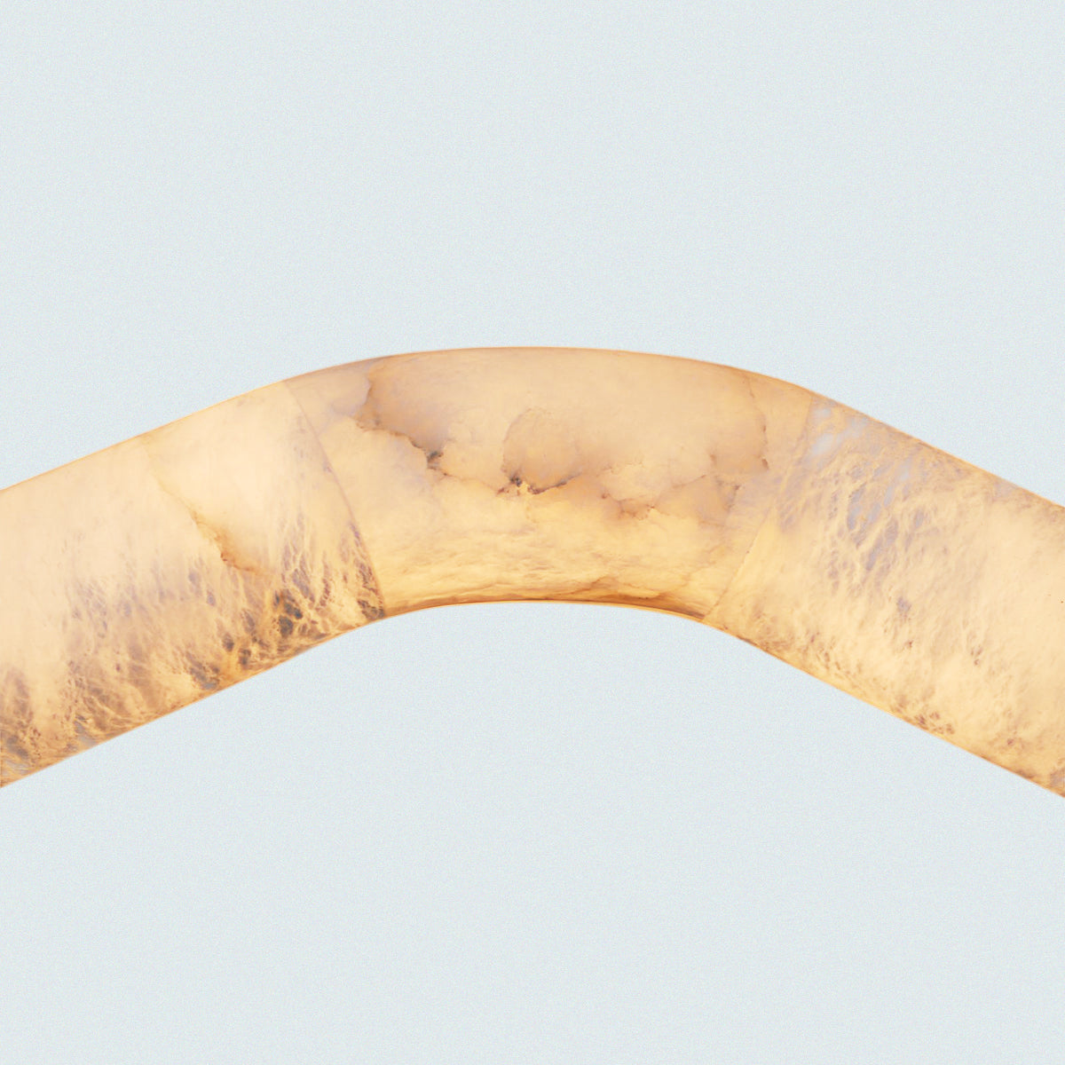 Modern Alabaster V-Shaped Pendant Light