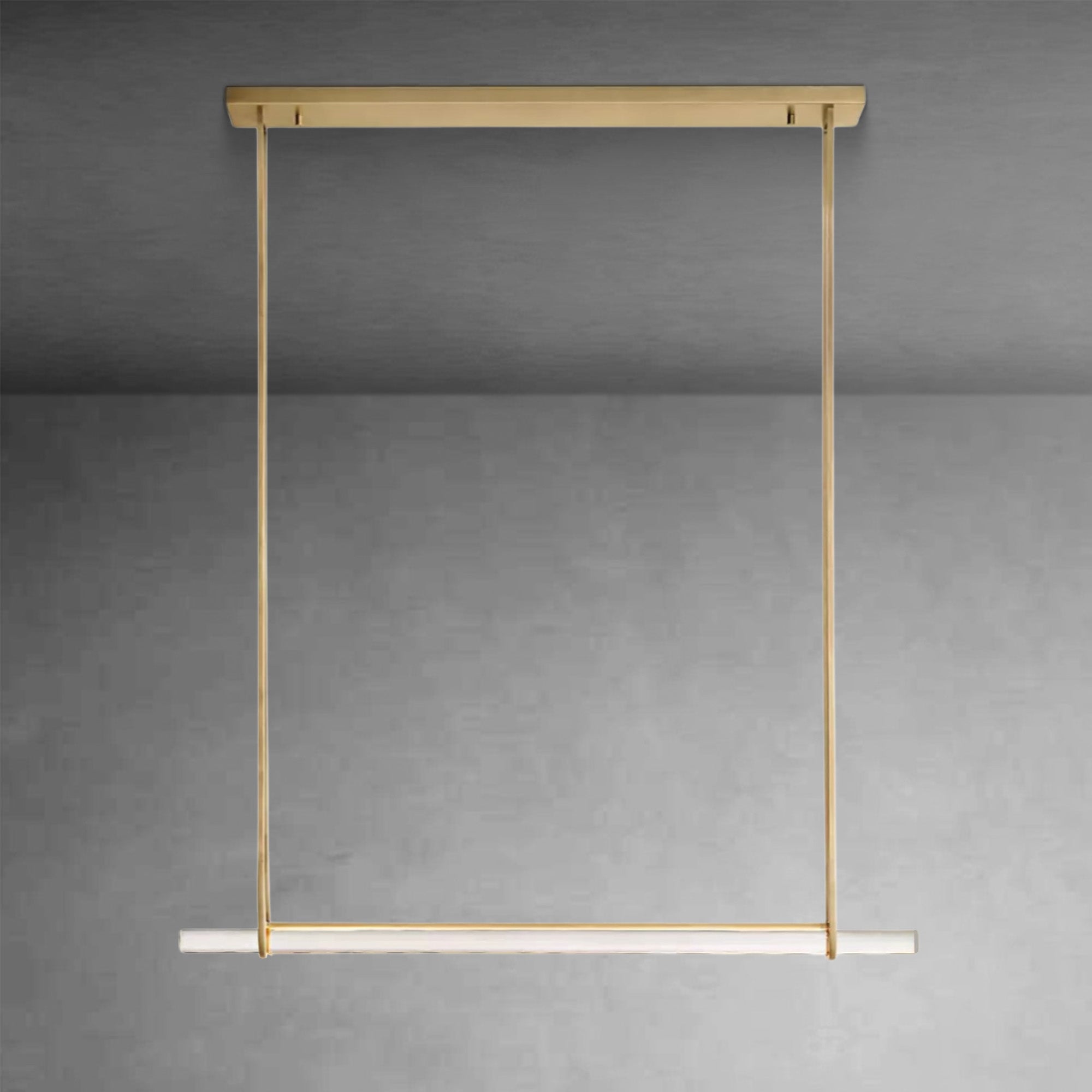 Audubom Crystal Single Bar Linear Chandelier