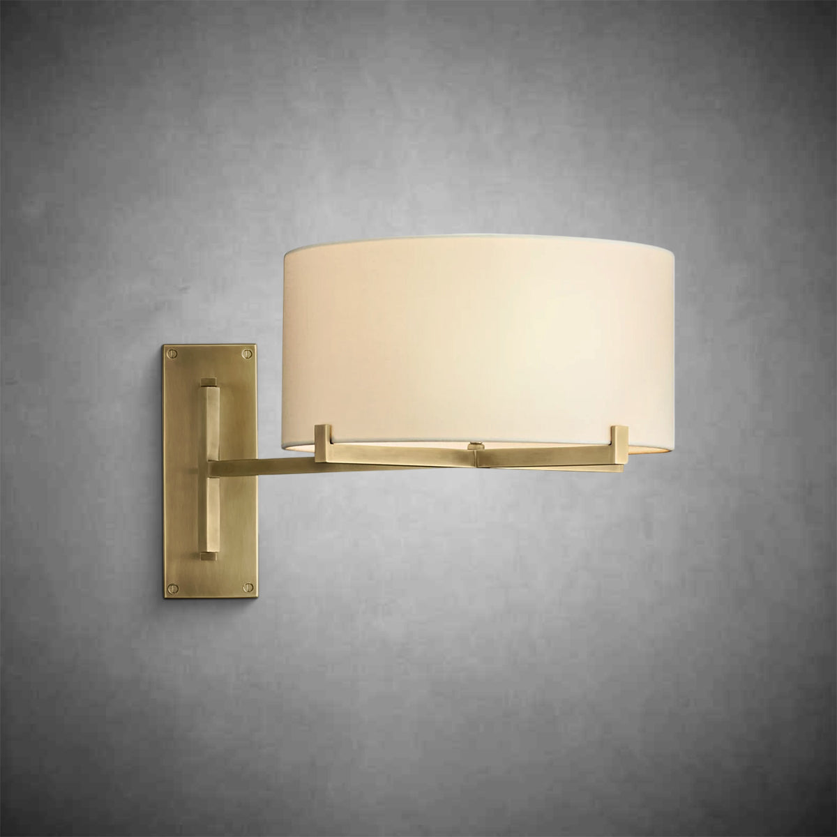 Joshua Drum Shade Swing-Arm Sconce