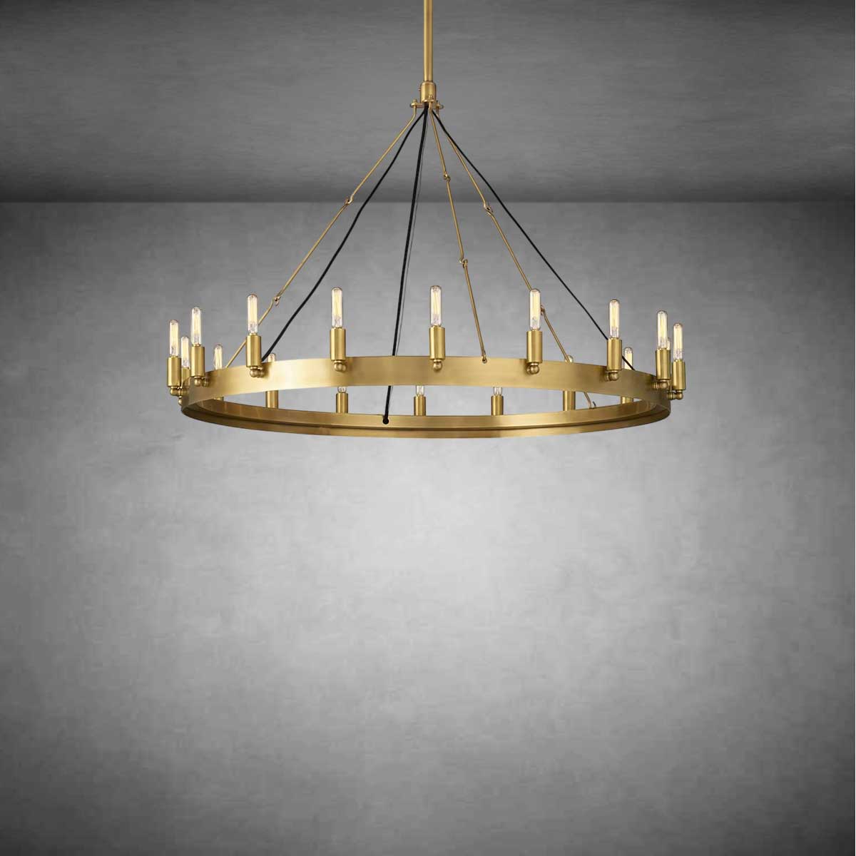 Dania Vintage Filament Round Chandelier