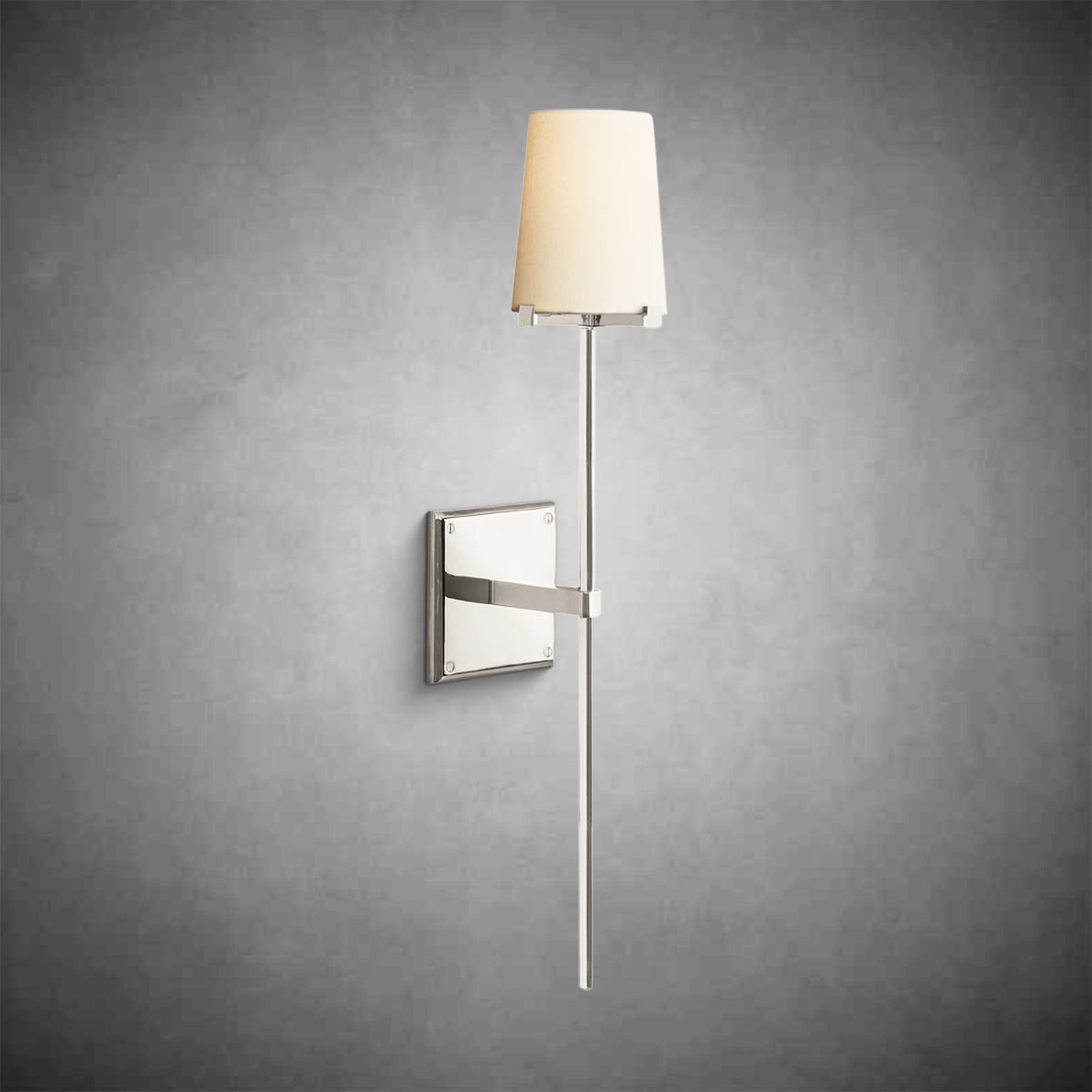 Joshua Fabric Shade Torch Sconce