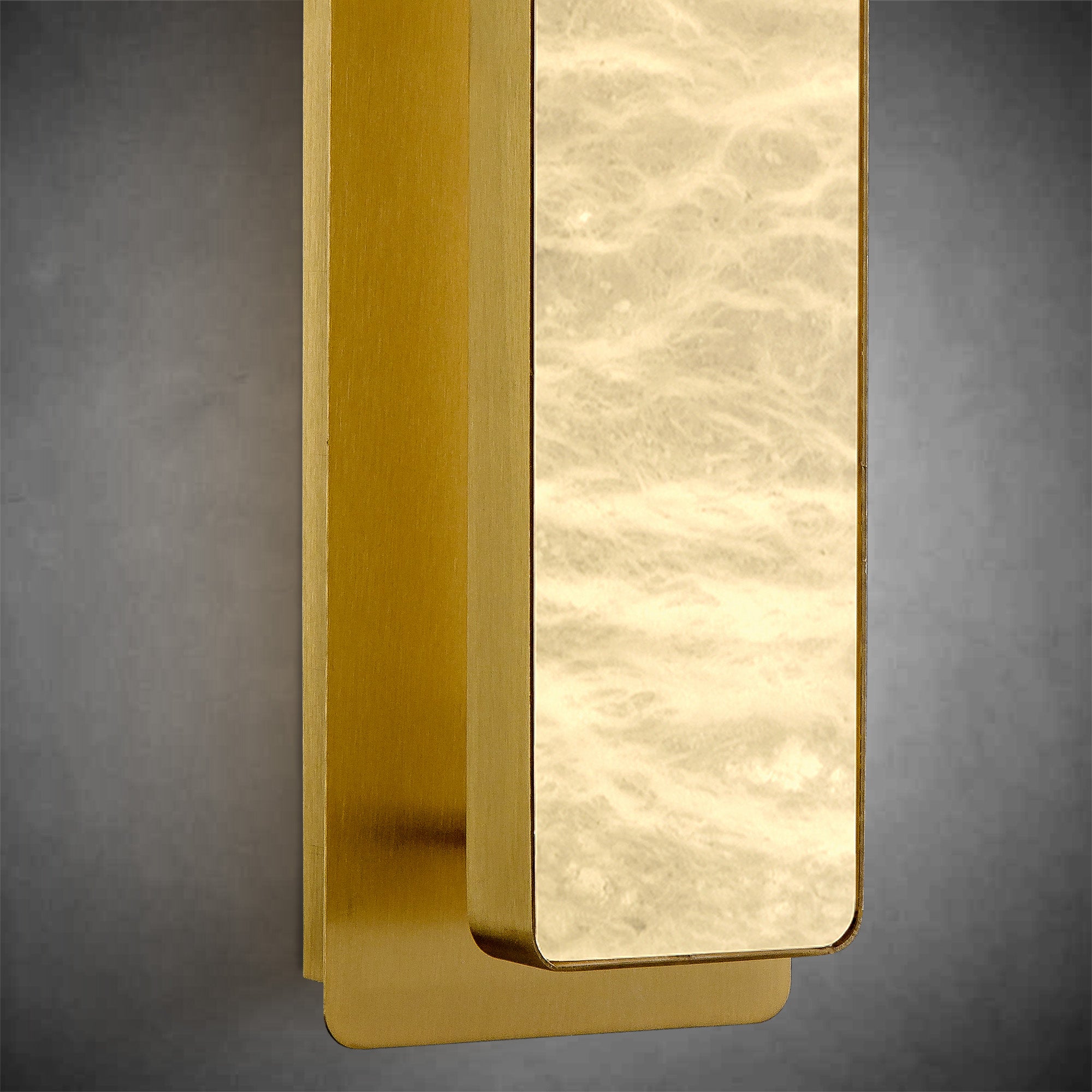 Alabaster Rectangular Bedside Lamp
