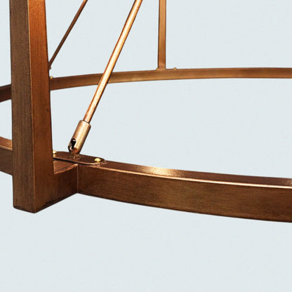 Modern Metal Ring with 8-Light Candle-Style Design Chandelier