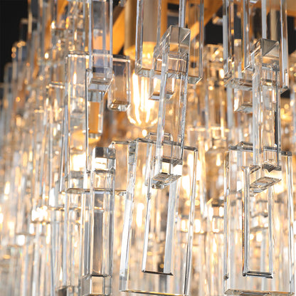 Seraphina  Tiered Rectangular Chandelier