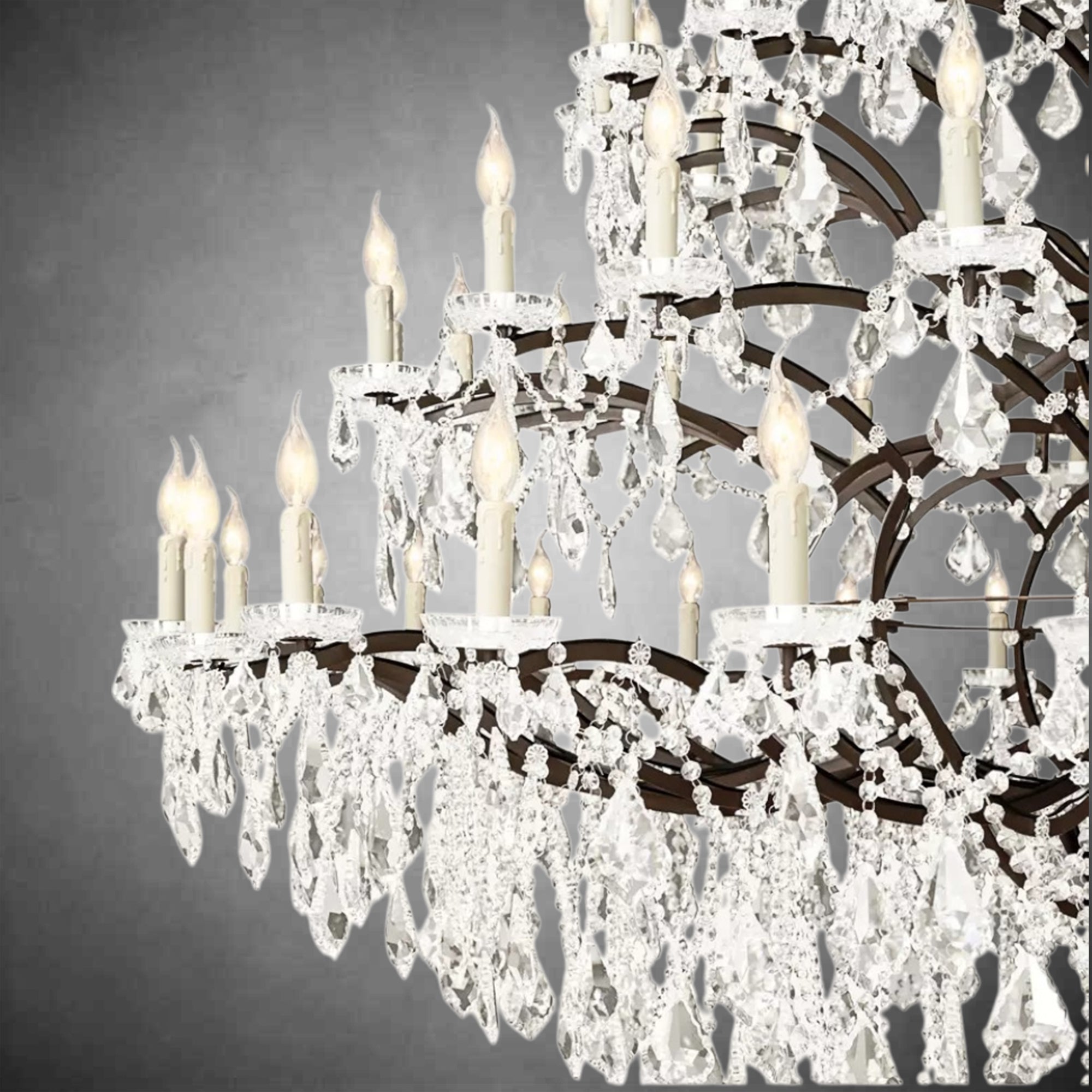 Evan Crystal Round Chandelier