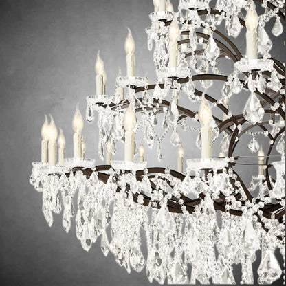 Evan Crystal Round Chandelier