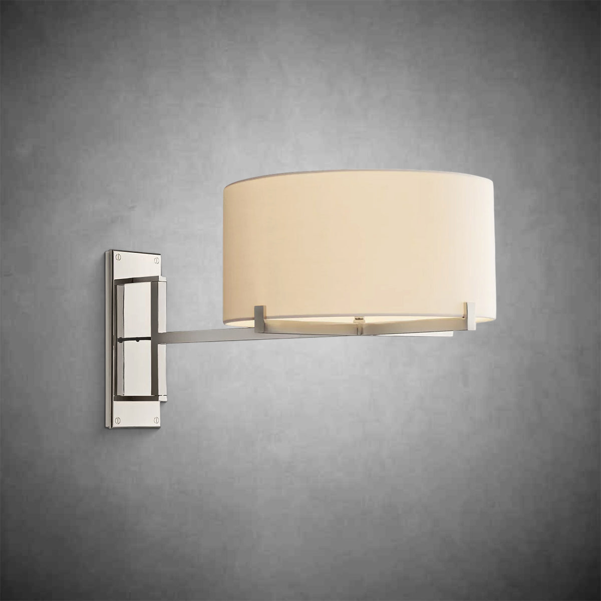 Joshua Drum Shade Swing-Arm Sconce