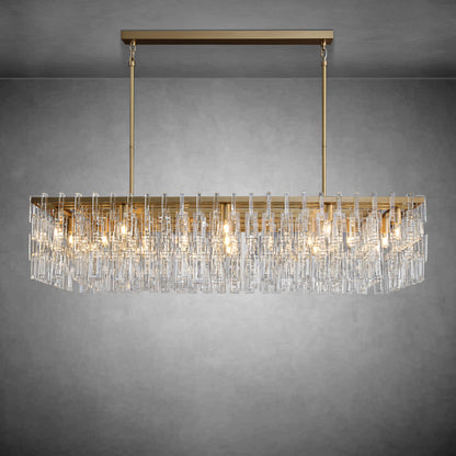 Seraphina  Tiered Rectangular Chandelier