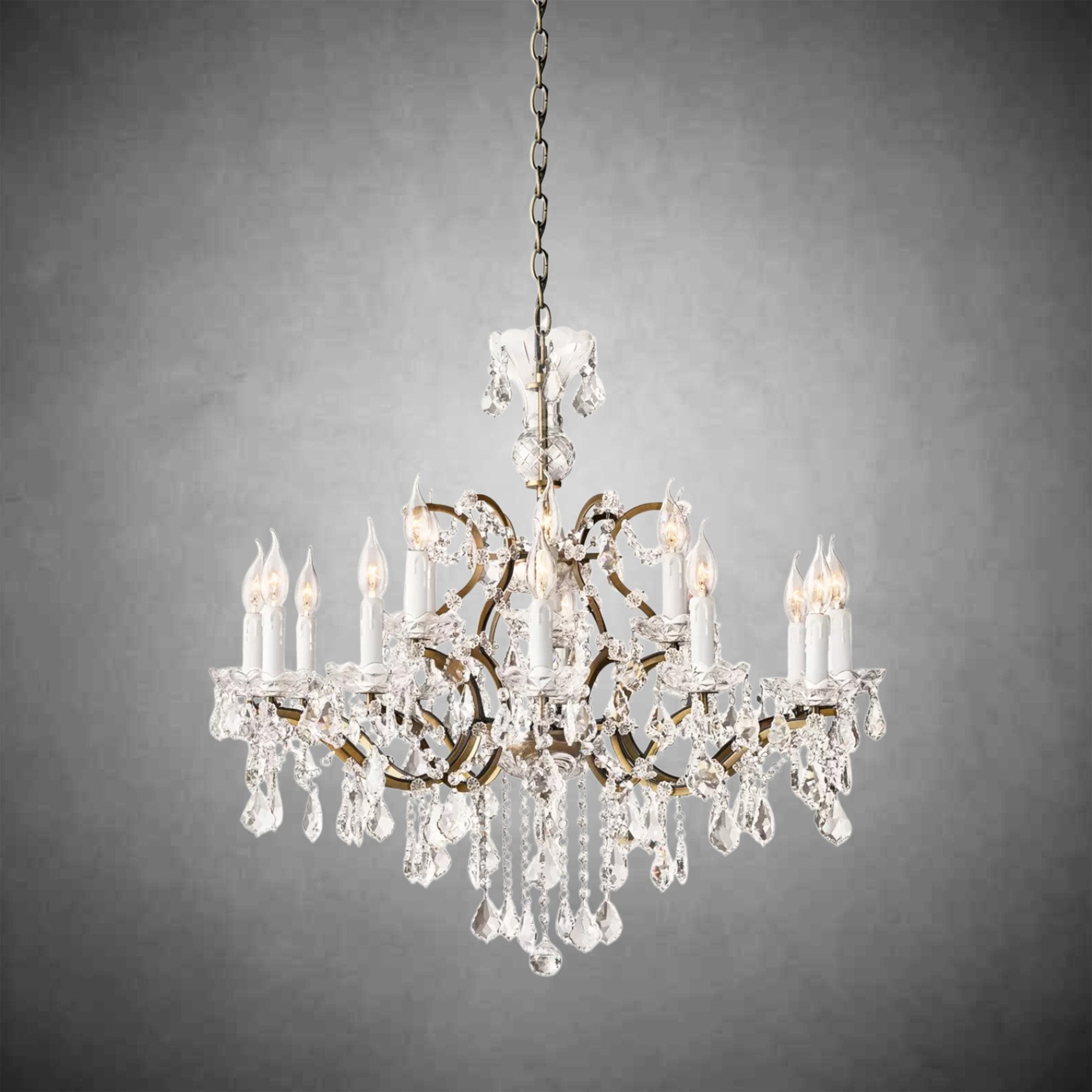 Evan Crystal Round Chandelier