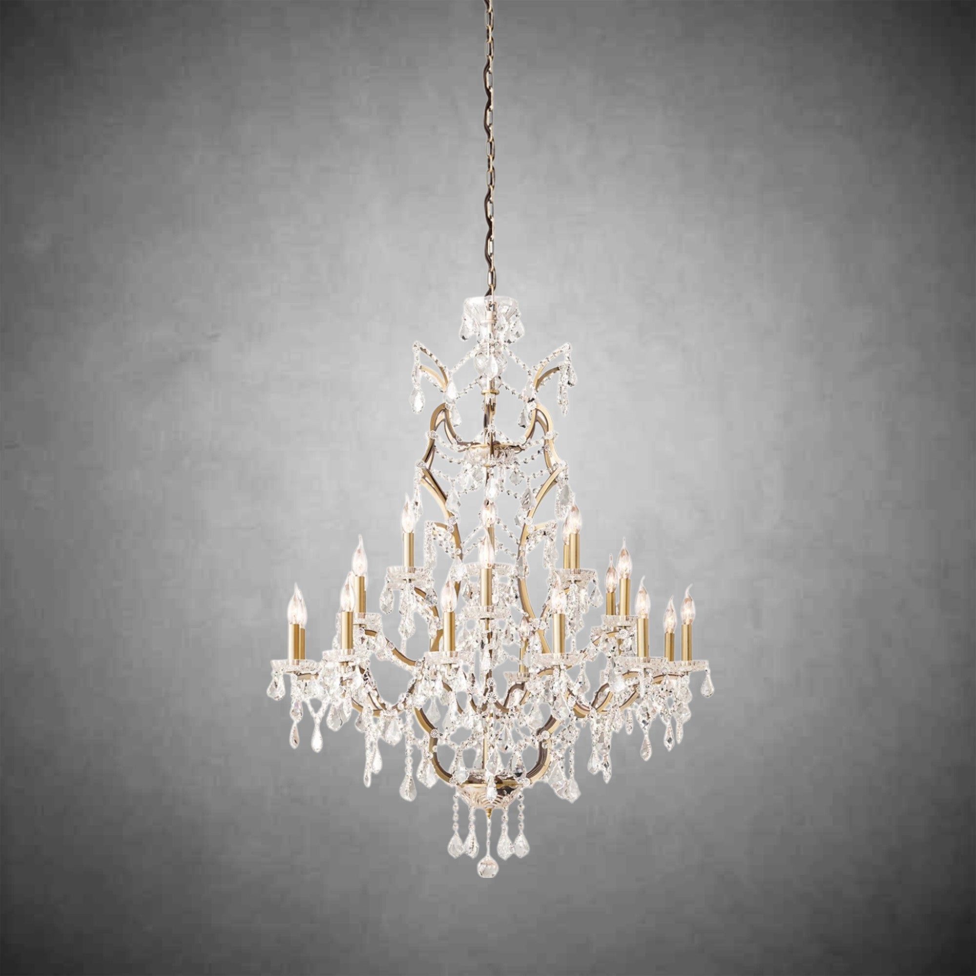Evan Crystal Round Chandelier