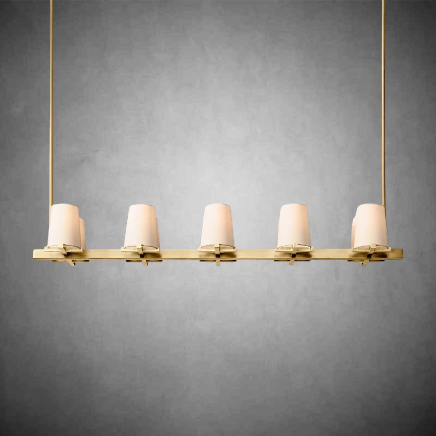 Joshua Fabric Shade Linear Chandelier