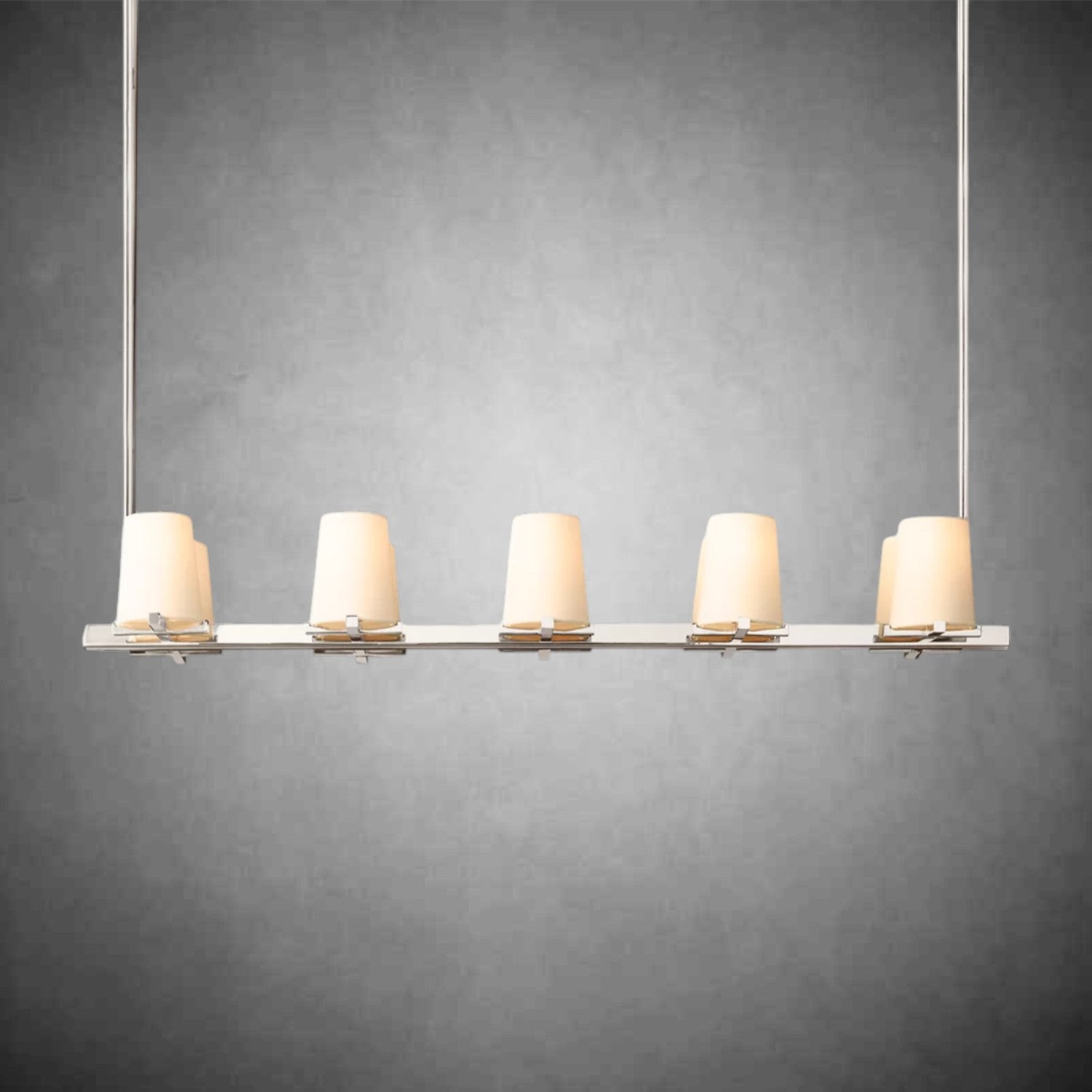 Joshua Fabric Shade Linear Chandelier