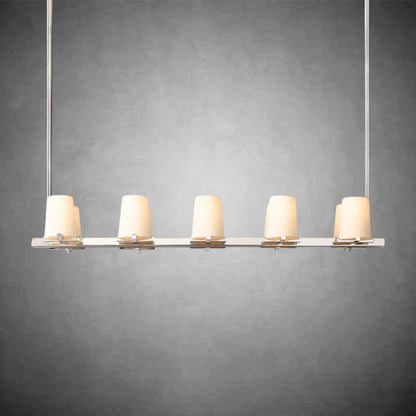 Joshua Fabric Shade Linear Chandelier