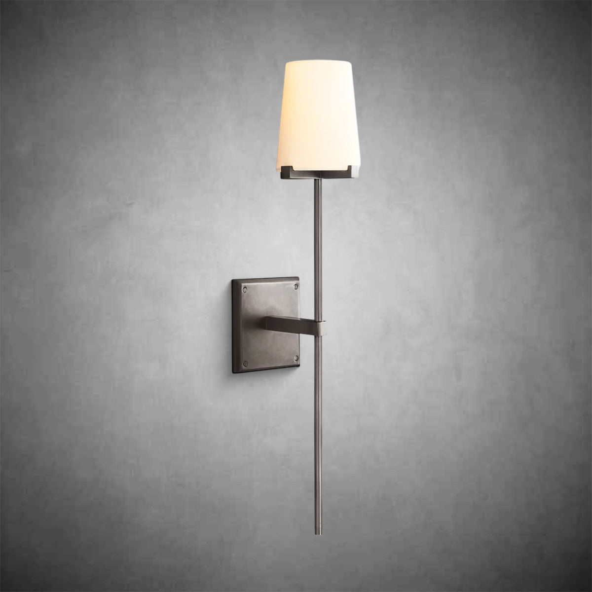 Joshua Fabric Shade Torch Sconce