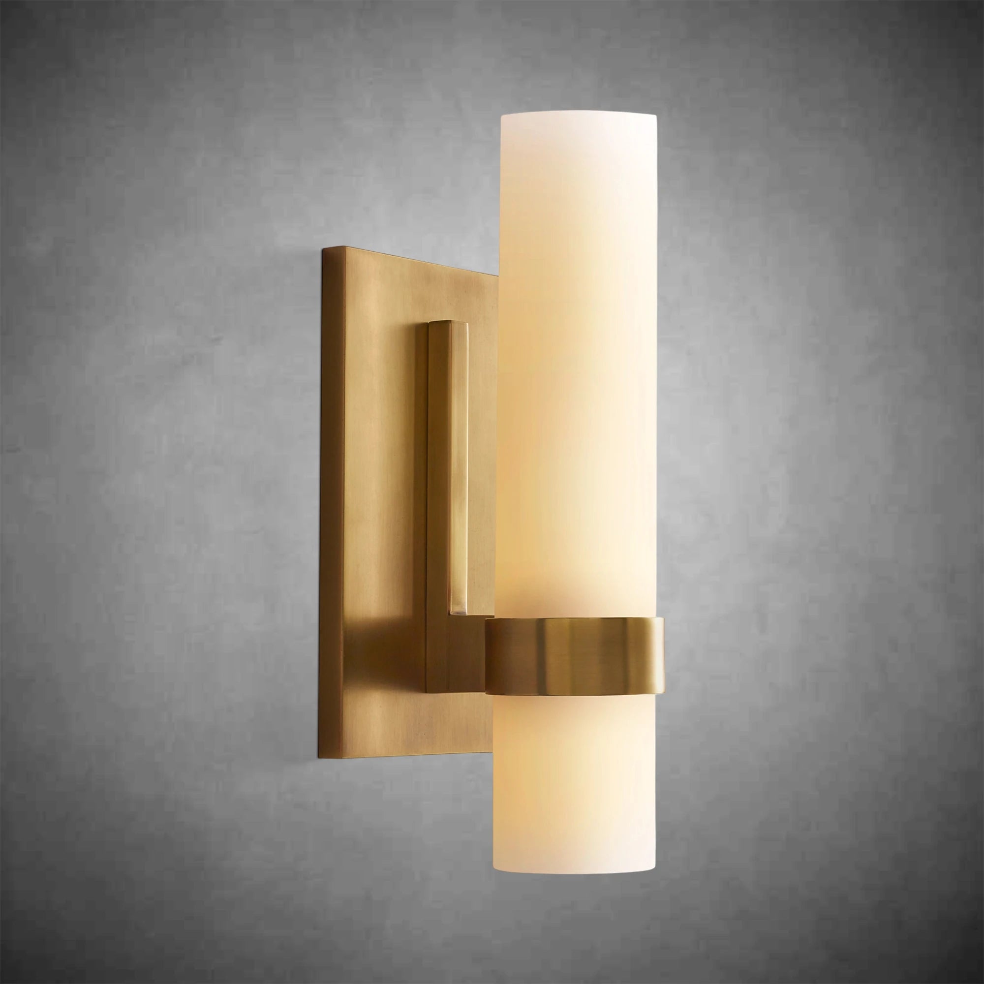 Ravel Milk Glass Sconce