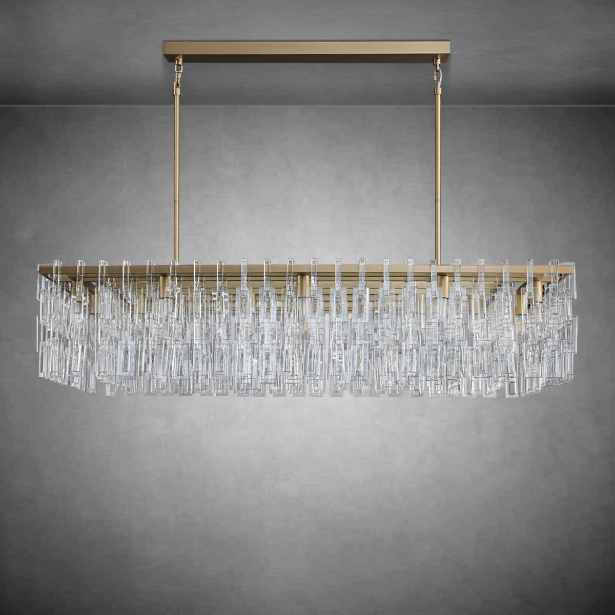 Seraphina  Tiered Rectangular Chandelier