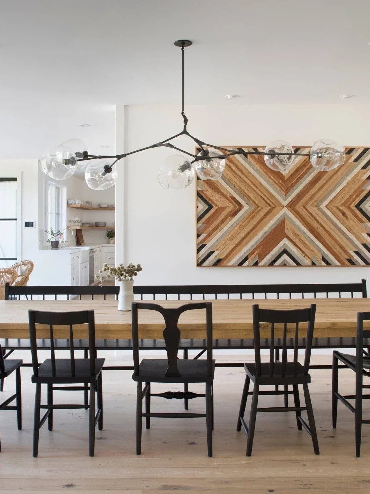 Modern Sputnik Smoky Gray/Amber Glass Branch Chandelier for Kitchen Island/Dining Room