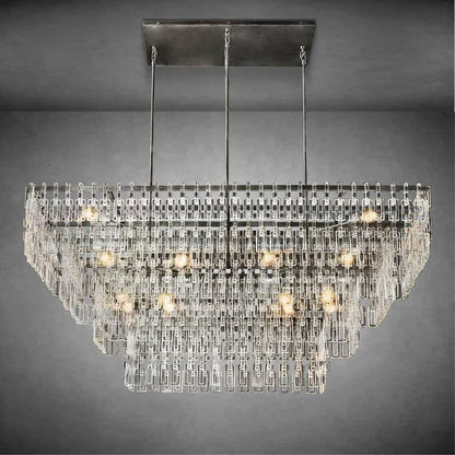 Seraphina  Tiered Rectangular Chandelier