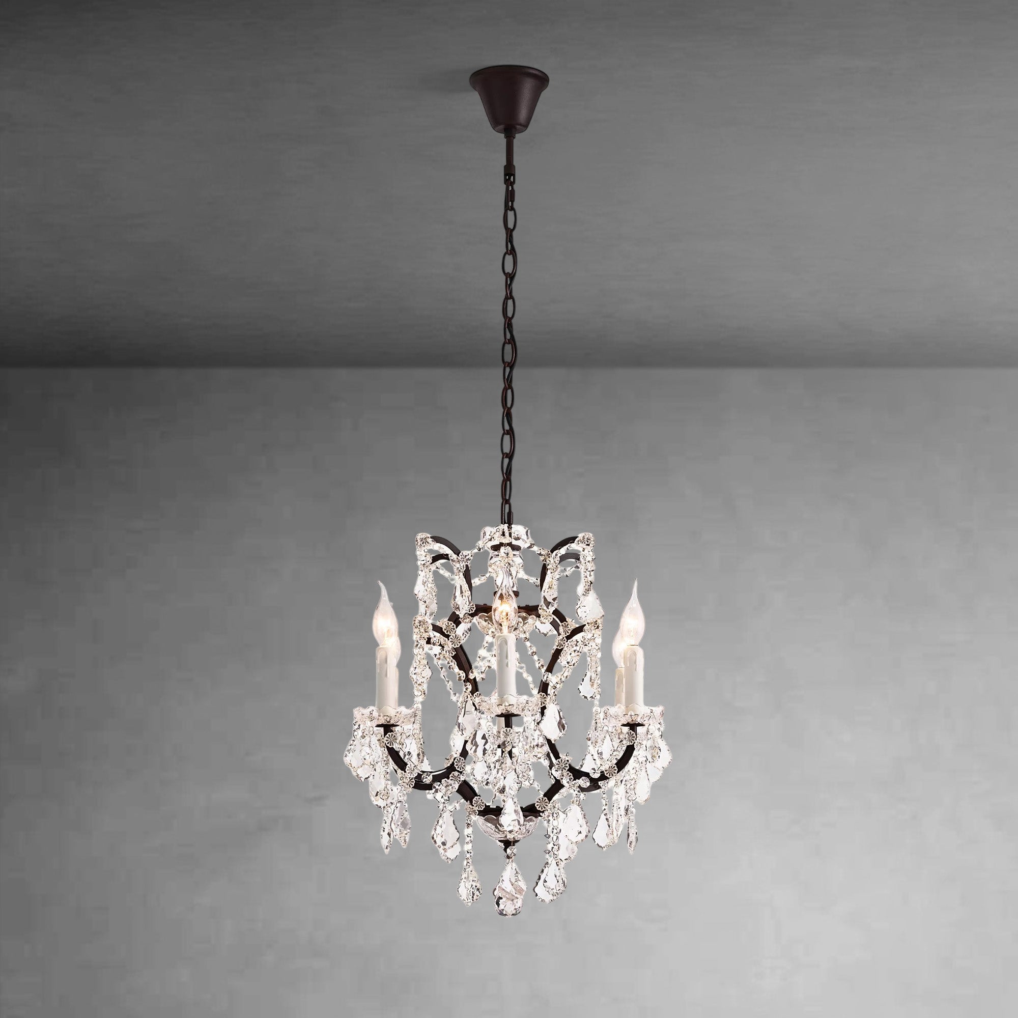Evan Crystal Round Chandelier