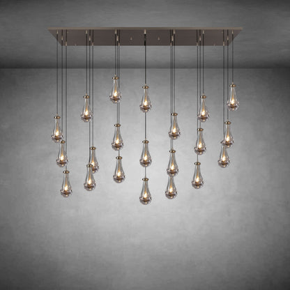 Raindrop Rectangular Chandelier