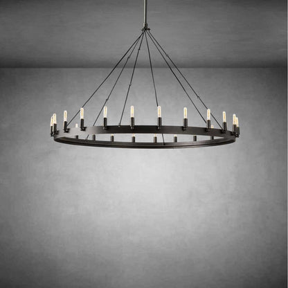 Dania Vintage Filament Round Chandelier
