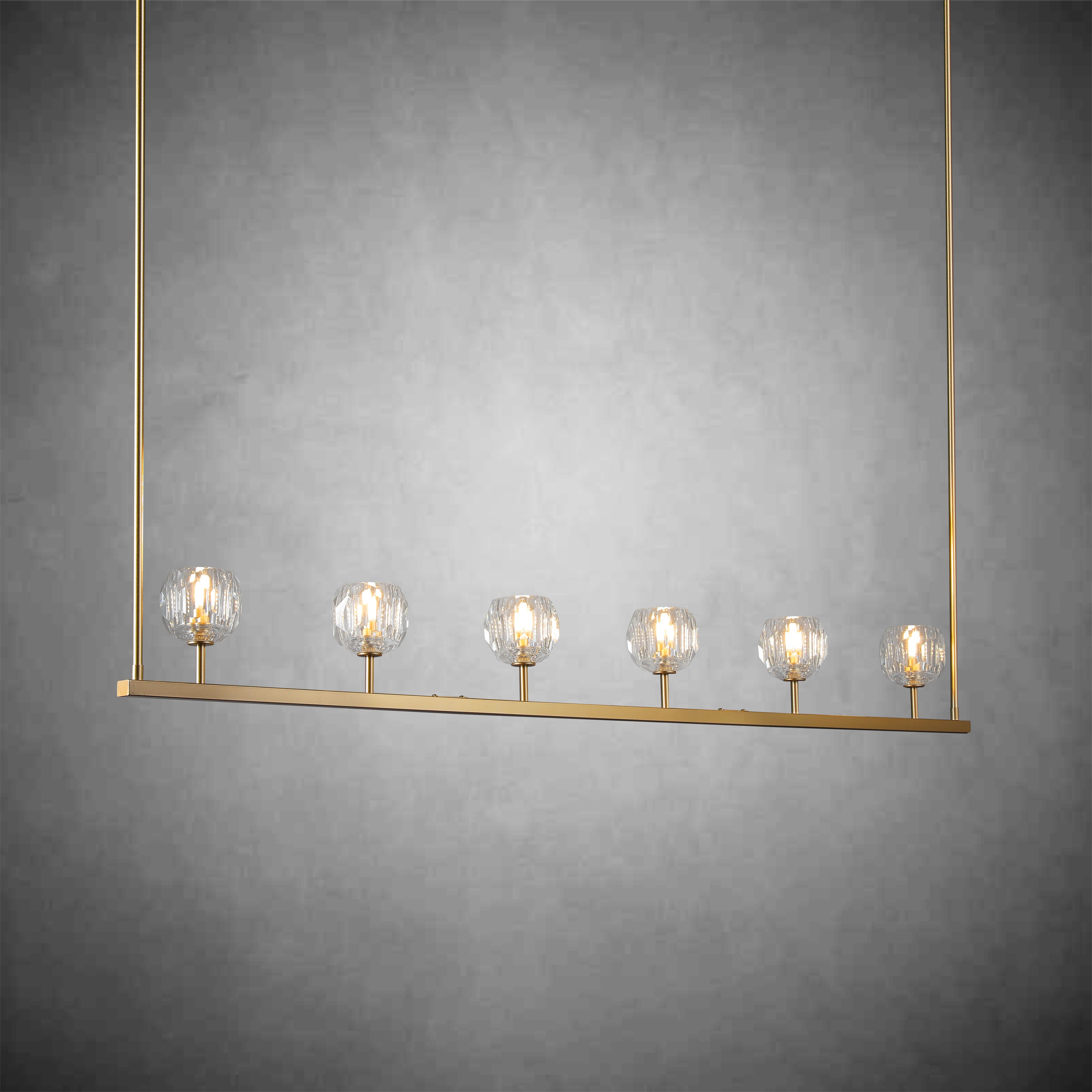 Boulo De Glass Linear Chandelier